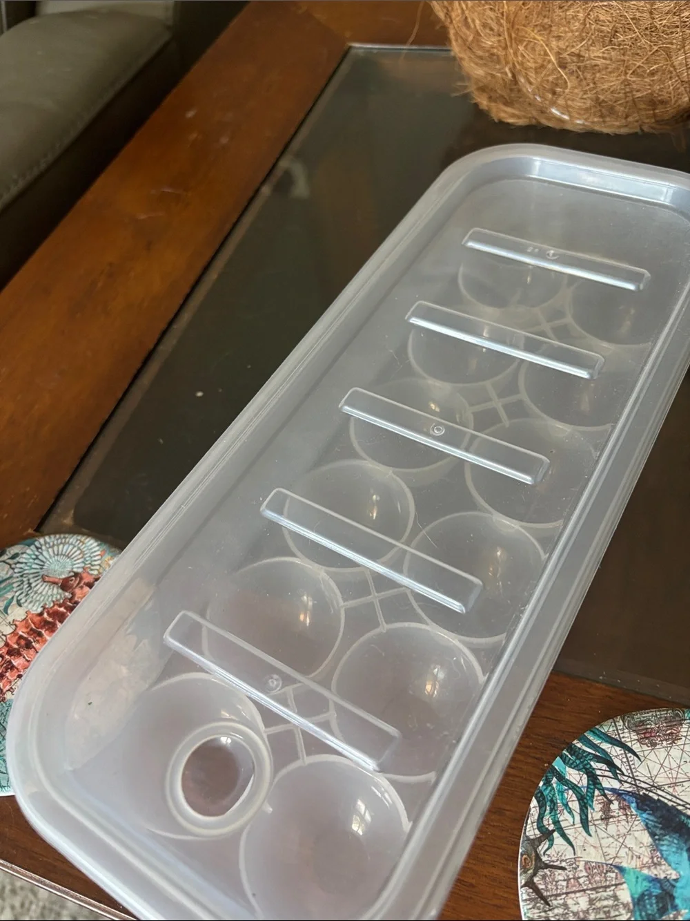 Clear Plastic Egg Tray with Playful 